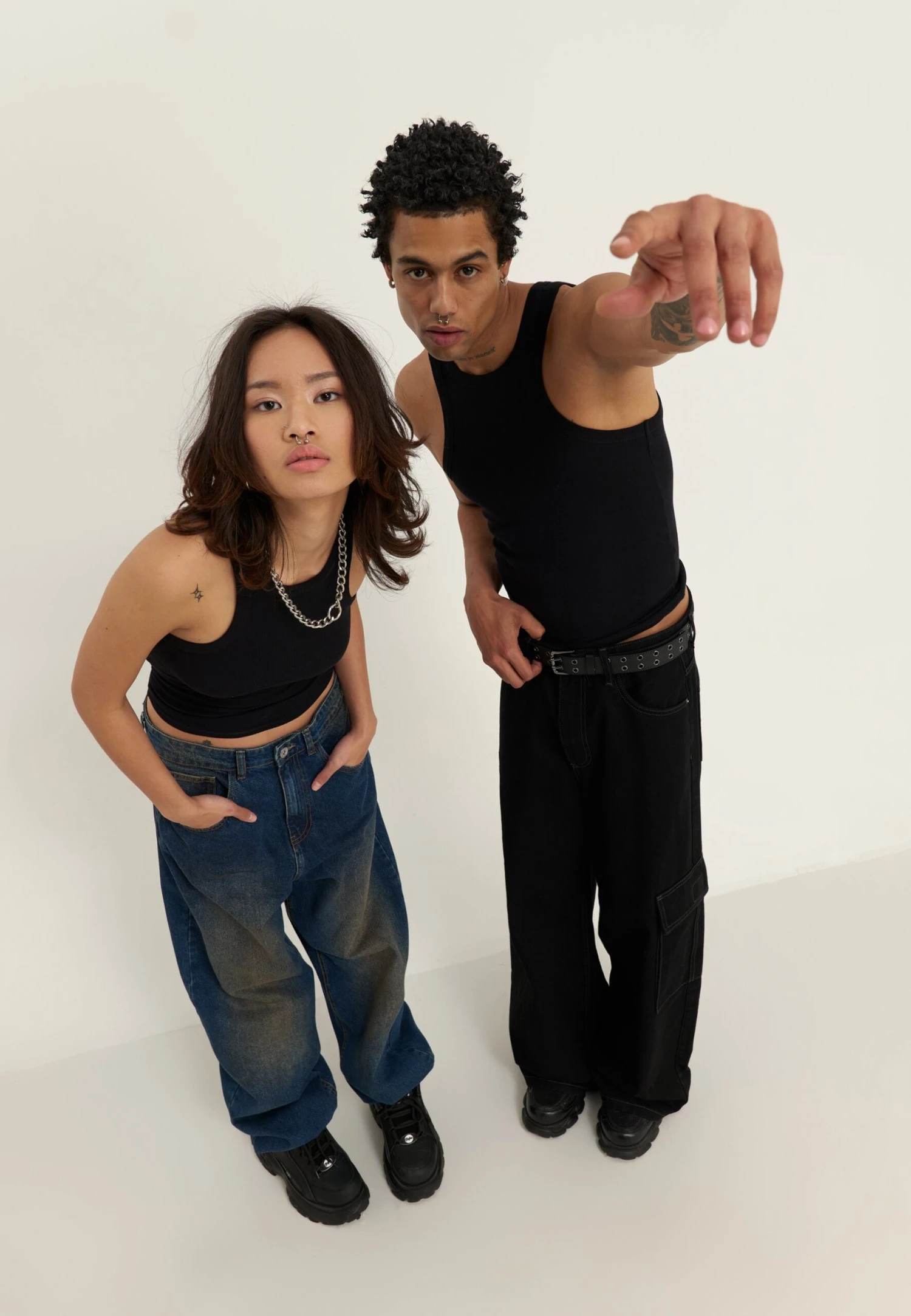 YOURTURN BASIC RIB MUSCLE RACER TANKS UNISEX 2 PACK - Top - Black 3 YOURTURN BASIC RIB MUSCLE RACER TANKS UNISEX 2 PACK - Top - Black