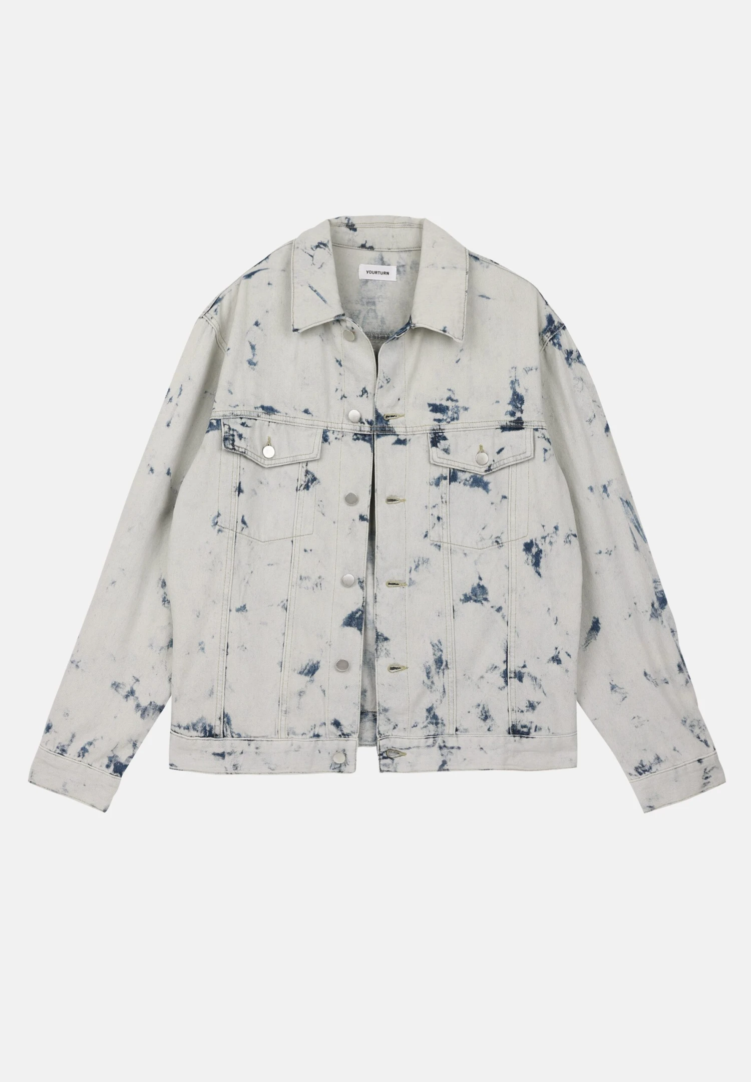 YOURTURN UNISEX - Denim Jacket - Rinsed 8 YOURTURN UNISEX - Denim Jacket - Rinsed - Image 6