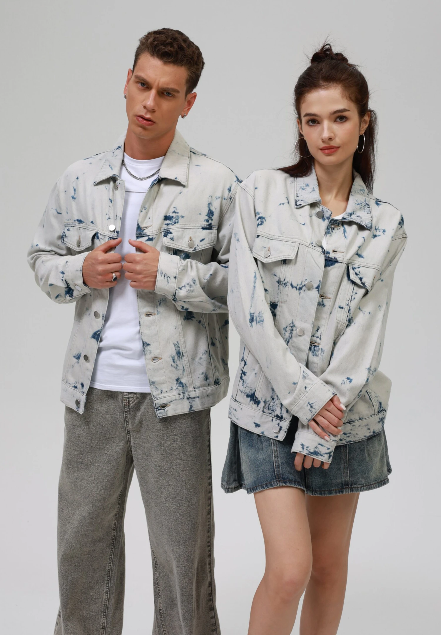 YOURTURN UNISEX - Denim Jacket - Rinsed 7 YOURTURN UNISEX - Denim Jacket - Rinsed - Image 5