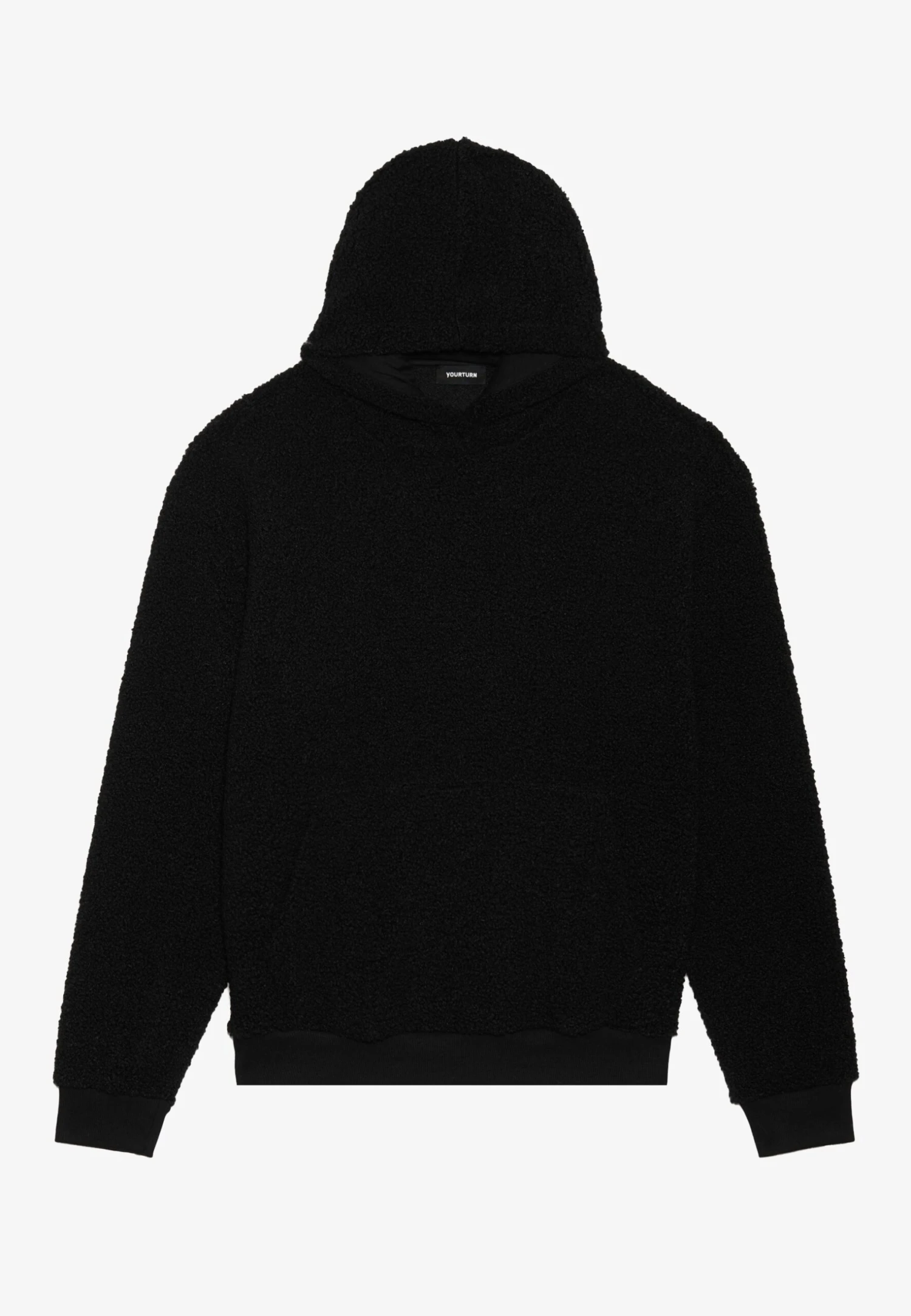 YOURTURN SHERPA BASIC UNISEX - Hoodie - Black 8 YOURTURN SHERPA BASIC UNISEX - Hoodie - Black - Image 6