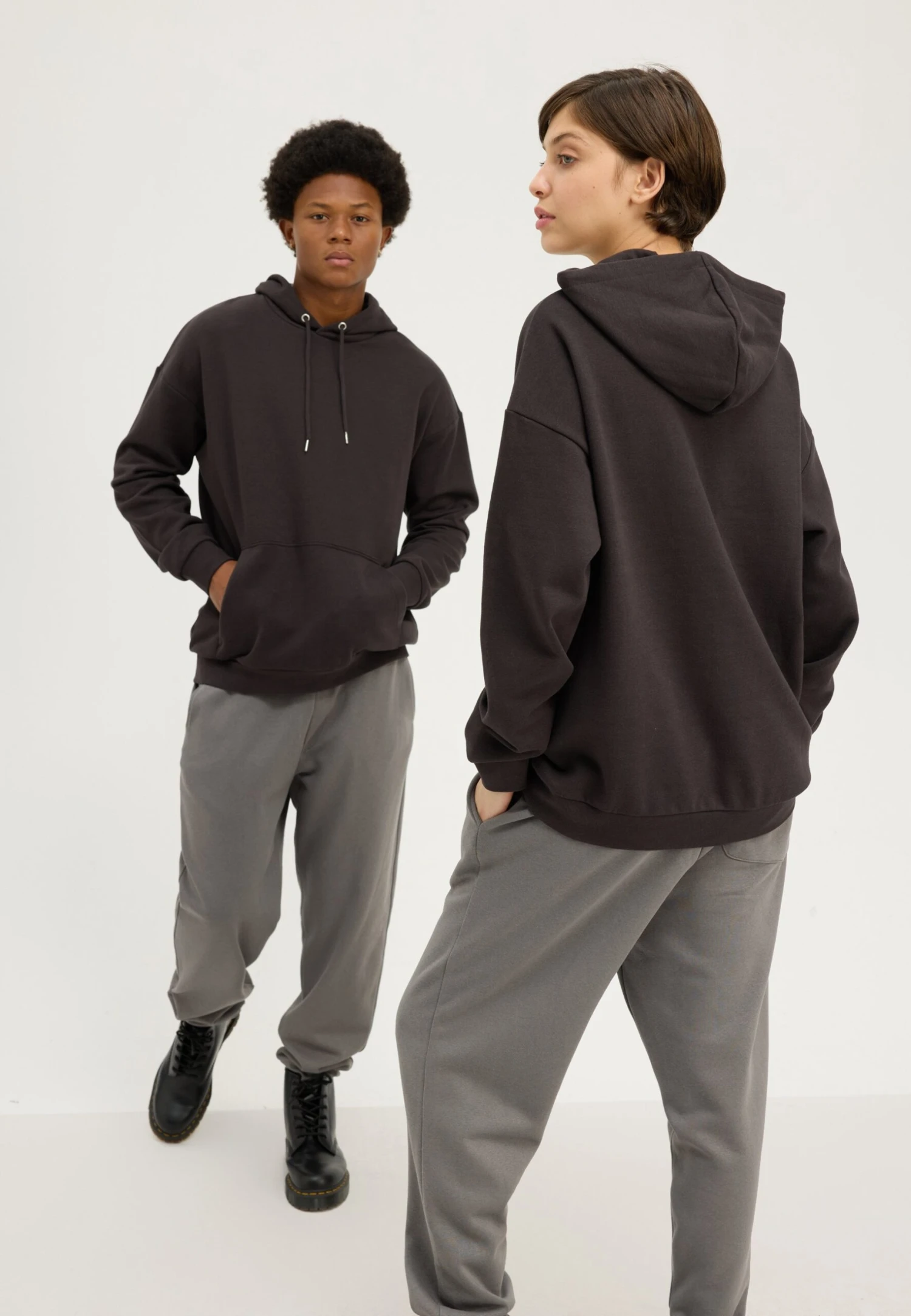 YOURTURN UNISEX 2 PACK - Sweatshirt - Black/grey 4 YOURTURN UNISEX 2 PACK - Sweatshirt - Black/grey - Image 2