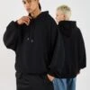 YOURTURN OVERSIZE BASIC HOODIE UNISEX - Hoodie - True Black 2 YOURTURN OVERSIZE BASIC HOODIE UNISEX - Hoodie - True Black -Yourturn Shop 06252316bb06402eade9589157274271