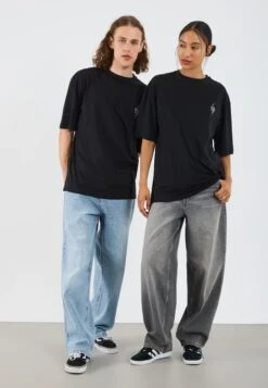 YOURTURN 2ER PACK UNISEX - Basic T-shirt - Black /white