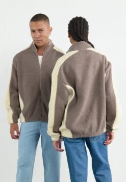 YOURTURN UNISEX - Fleece Jacket - Tan -Yourturn Shop 0a559944312744a38d559cd1bc44442f