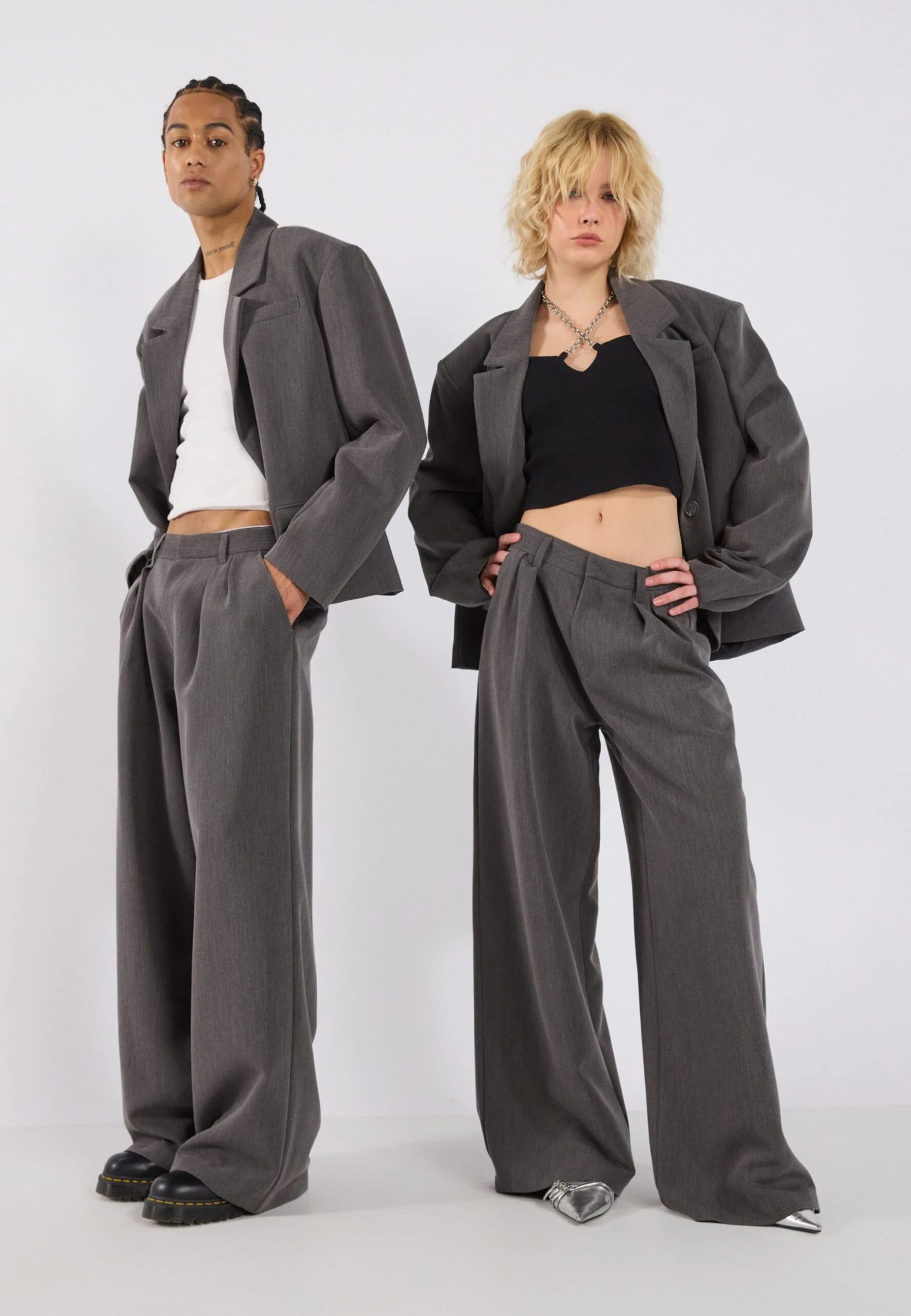 YOURTURN UNISEX - Trousers - Grey 4 YOURTURN UNISEX - Trousers - Grey - Image 2