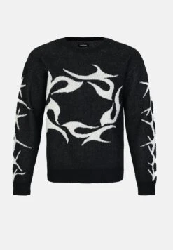 YOURTURN UNISEX - Jumper - Black /ivory -Yourturn Shop 0b4aaf2853fb4536b85b7eddd65ed806
