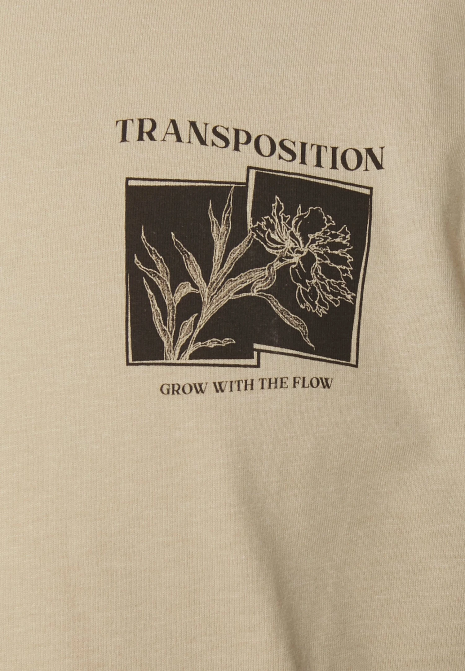 YOURTURN Unisex - Print T-Shirt - Beige 7 YOURTURN Unisex - Print T-Shirt - Beige - Image 5