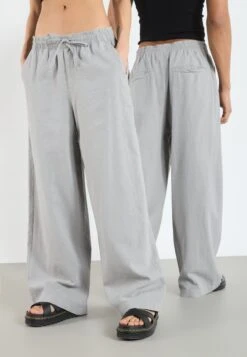 YOURTURN LINEN MIX BLEND UNISEX - Trousers - Ultimate Grey -Yourturn Shop 0e1d92a22c75488c9e23381b6cc0e1ef