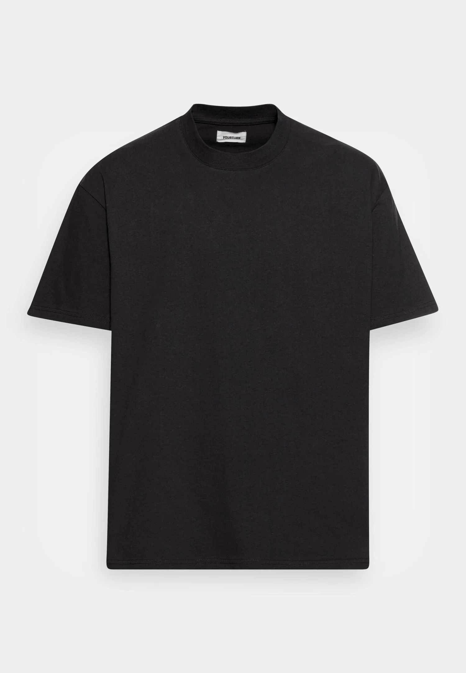 YOURTURN Heavy Weight Tee Unisex - Basic T-Shirt - Black 6 YOURTURN Heavy Weight Tee Unisex - Basic T-Shirt - Black - Image 4