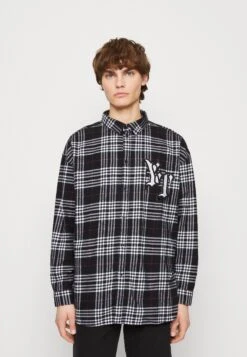 YOURTURN Unisex - Button-Down Blouse - White/Black