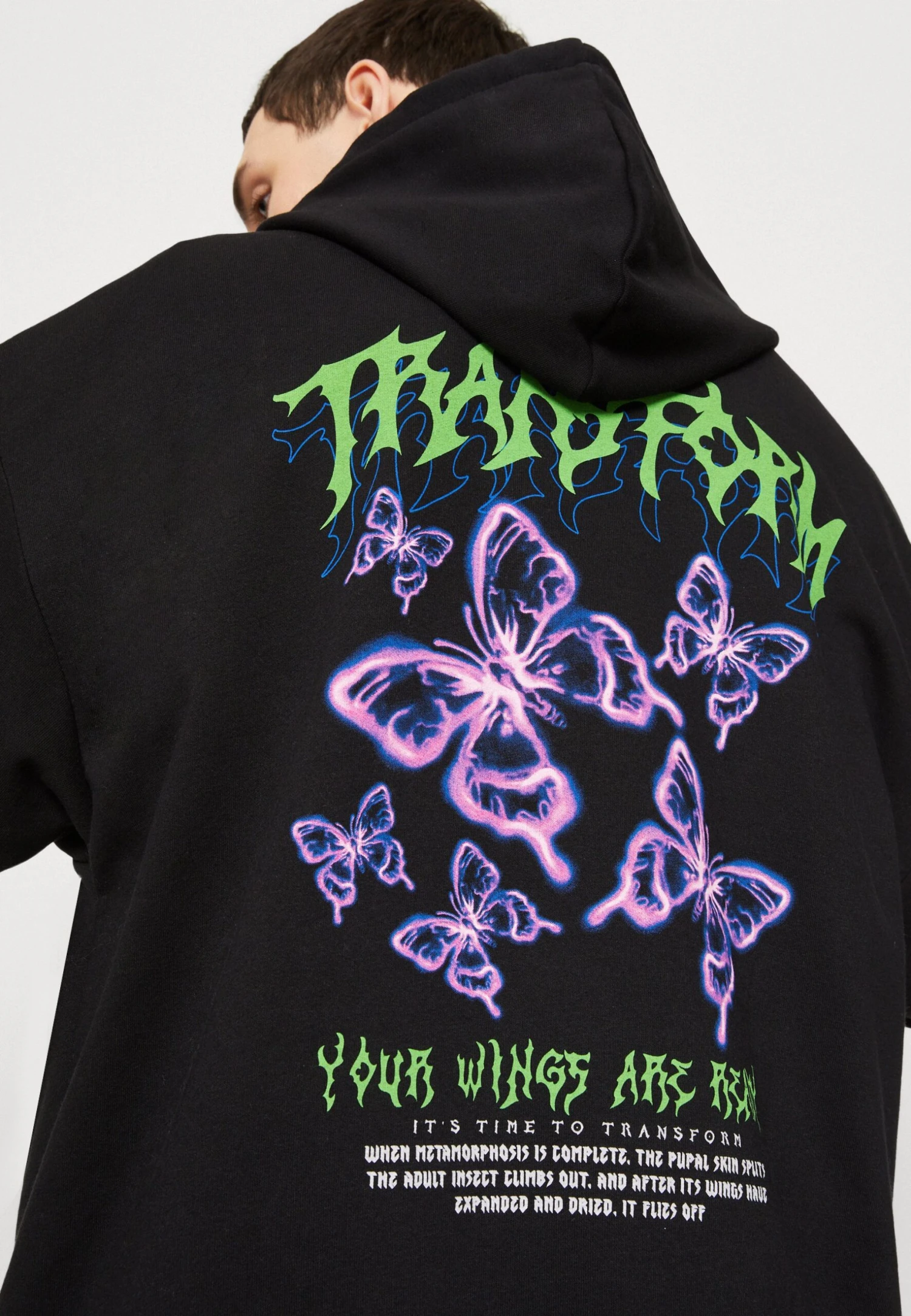 YOURTURN Transform Unisex - Sweatshirt - Black 8 YOURTURN Transform Unisex - Sweatshirt - Black - Image 6