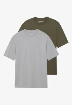YOURTURN UNISEX 2 PACK - Basic T-shirt - Oatmeal/sea Spray 23 YOURTURN UNISEX 2 PACK - Basic T-shirt - Oatmeal/sea Spray -Yourturn Shop 15a2892ec60a4ec9953e9a44917ca7d9