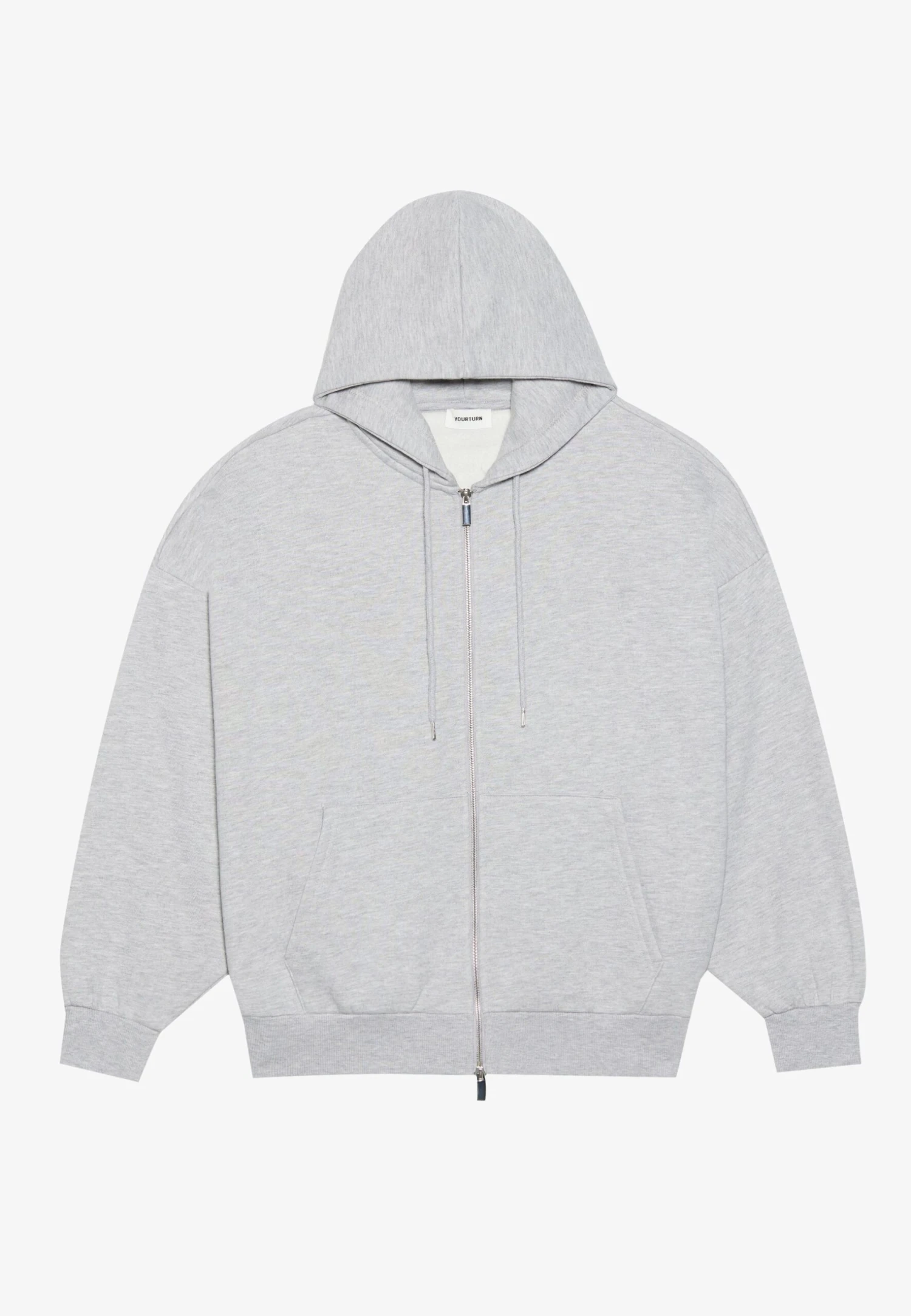 YOURTURN OVERSIZE BASIC ZIP HOODIE UNISEX - Zip-up Sweatshirt - True Black 10 YOURTURN OVERSIZE BASIC ZIP HOODIE UNISEX - Zip-up Sweatshirt - True Black - Image 8