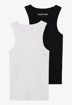 YOURTURN BASIC RIB MUSCLE RACER TANKS UNISEX 2 PACK - Top - White/black 22 YOURTURN BASIC RIB MUSCLE RACER TANKS UNISEX 2 PACK - Top - White/black -Yourturn Shop 17fa9ed5a76a4fb9a03e1cc80ae01db1 1