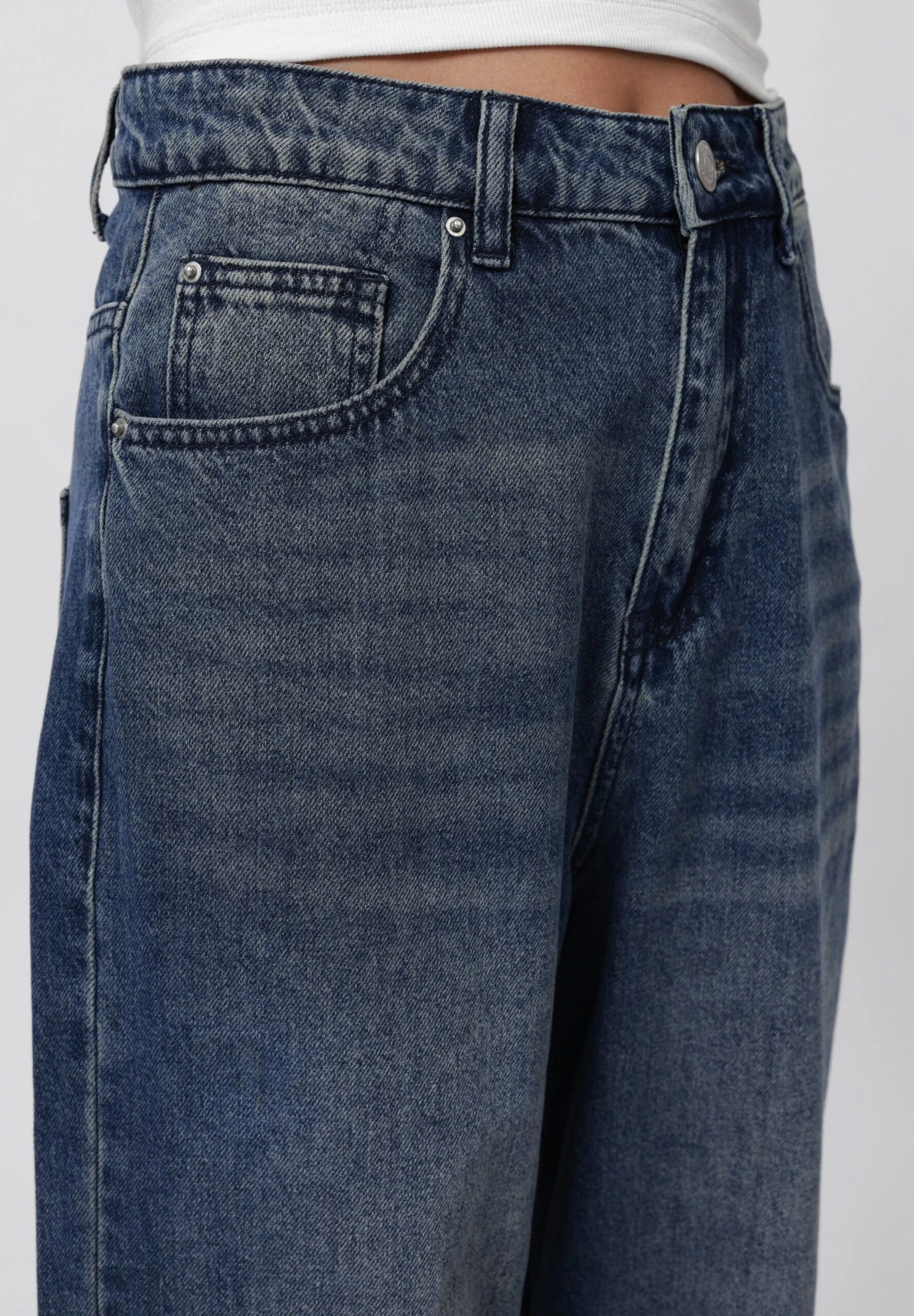 YOURTURN UNISEX - Baggy Jeans - 966 - Dirty Denim 7 YOURTURN UNISEX - Baggy Jeans - 966 - Dirty Denim - Image 5