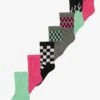 UNISEX 7 PACK - Socks - Pink/black/mottled Dark Grey
