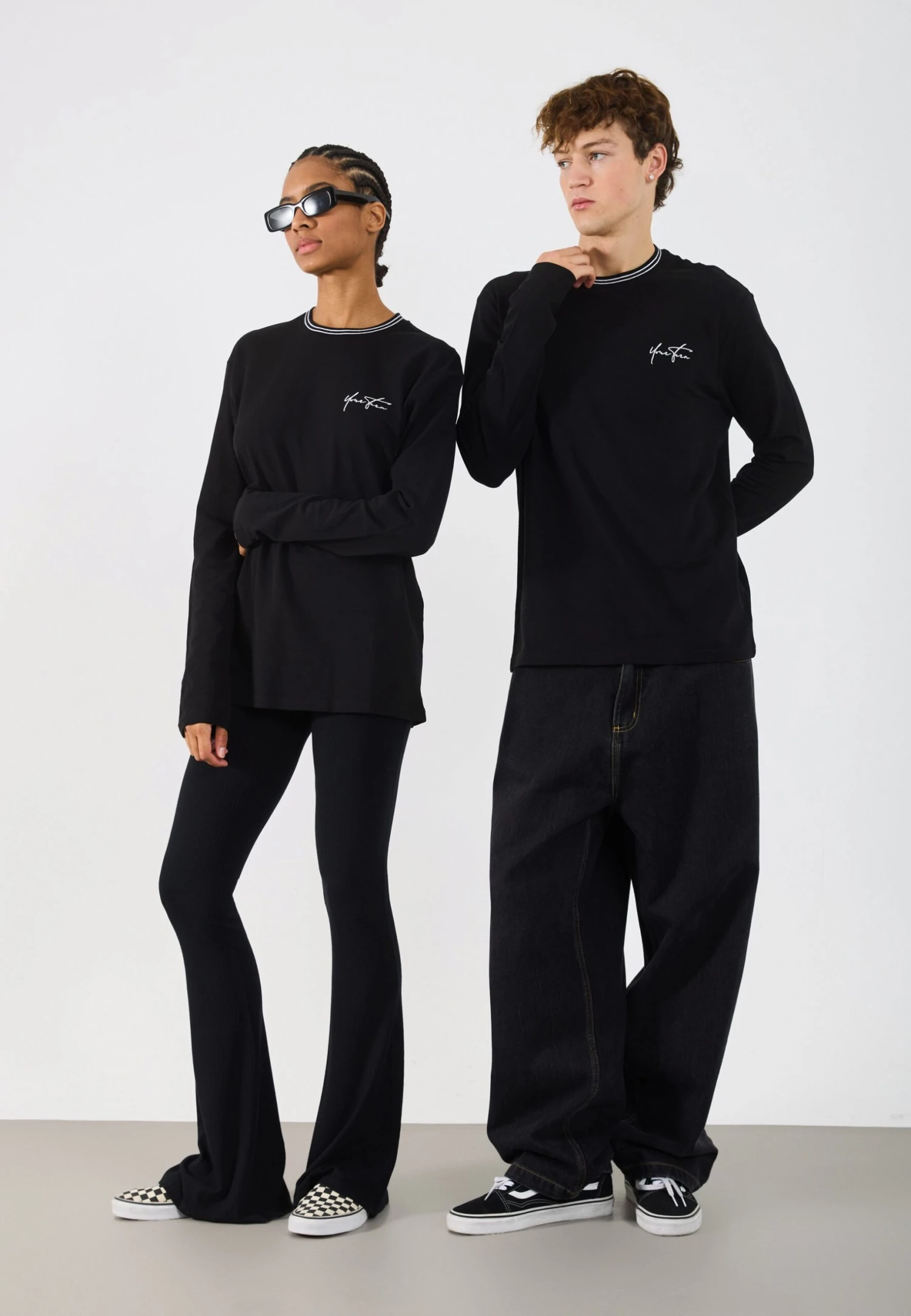 YOURTURN UNISEX - Long Sleeved Top - True Black 6 YOURTURN UNISEX - Long Sleeved Top - True Black - Image 4