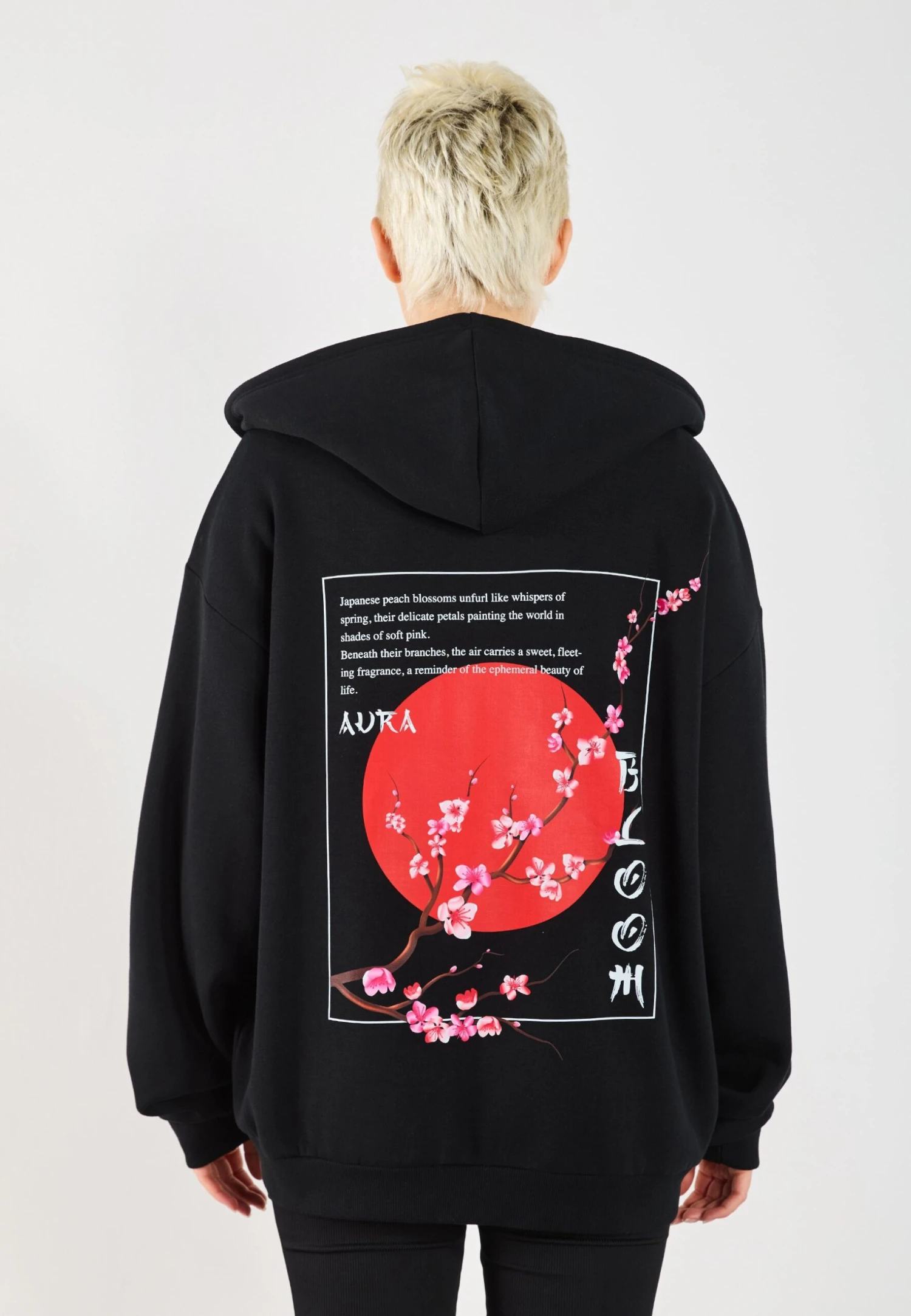 YOURTURN UNISEX - Zip-up Sweatshirt - True Black 7 YOURTURN UNISEX - Zip-up Sweatshirt - True Black - Image 5