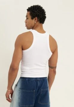 YOURTURN BASIC RIB MUSCLE RACER TANKS UNISEX 2 PACK - Top - White/black 20 YOURTURN BASIC RIB MUSCLE RACER TANKS UNISEX 2 PACK - Top - White/black -Yourturn Shop 20096c2ec42c4688a6c94718c209575f