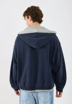 YOURTURN UNISEX - Hoodie - Dark Blue/grey Snow Wash -Yourturn Shop 213df749fe7d4a139f85fee7ec904cc9