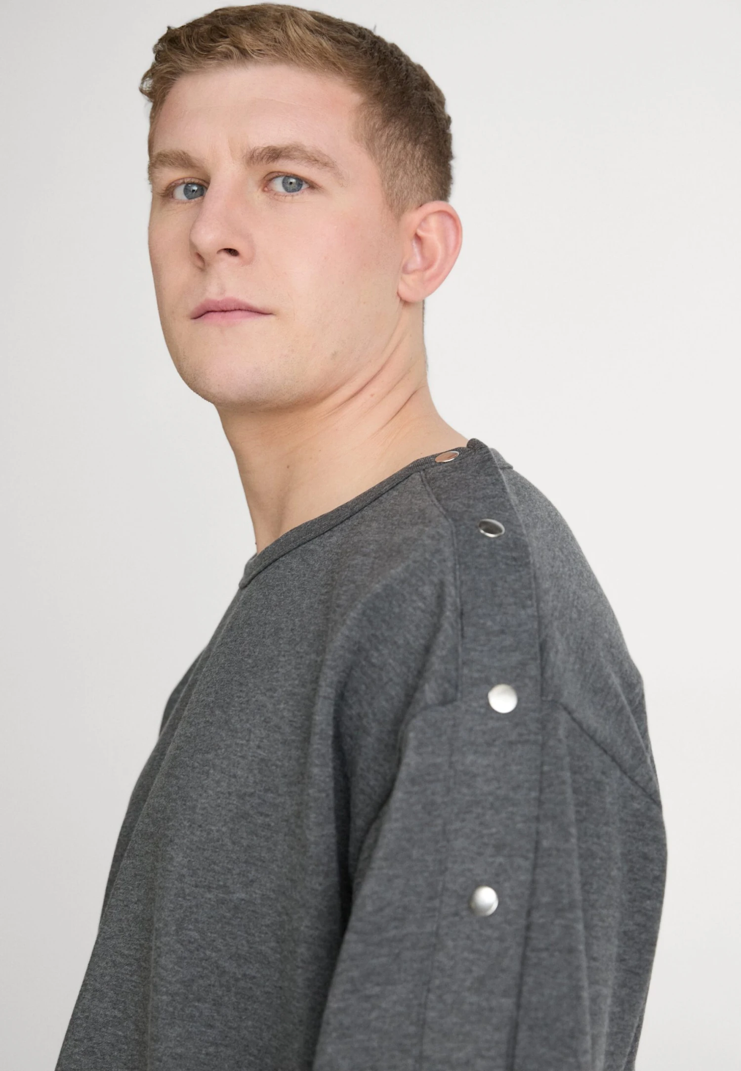 YOURTURN ADAPTIVE POPPER SLEEVE UNISEX - Sweatshirt - Dark Grey 8 YOURTURN ADAPTIVE POPPER SLEEVE UNISEX - Sweatshirt - Dark Grey - Image 6