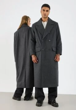 YOURTURN UNISEX - Classic Coat - Dark Grey -Yourturn Shop 2609f23064d14160b3b372d12e2fd45b