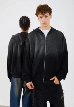 YOURTURN UNISEX - Zip-up Sweatshirt - Black/dark Grey