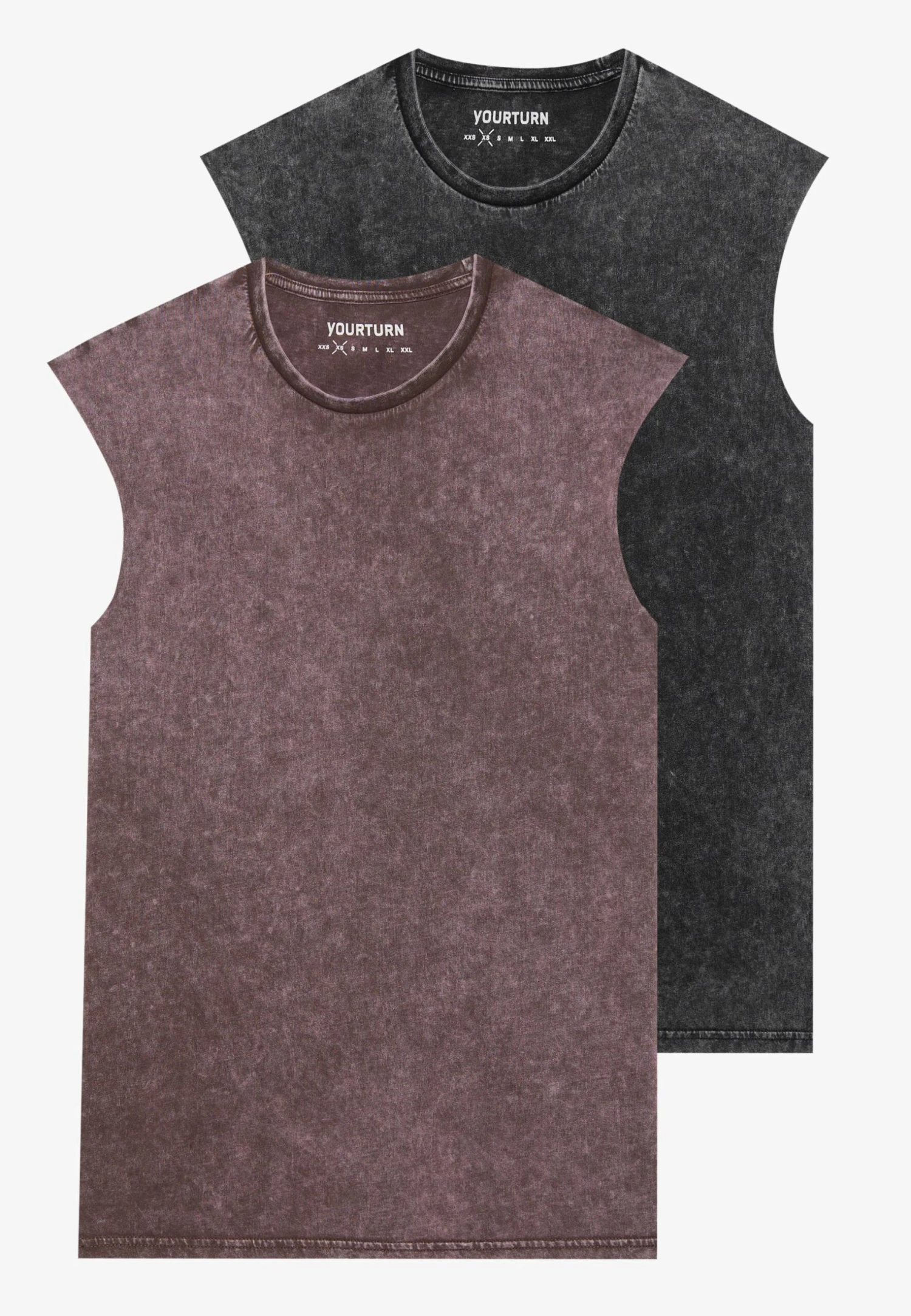 YOURTURN UNISEX 2 PACK - Print T-shirt - Sea Spray/desert Taupe 13 YOURTURN UNISEX 2 PACK - Print T-shirt - Sea Spray/desert Taupe - Image 11