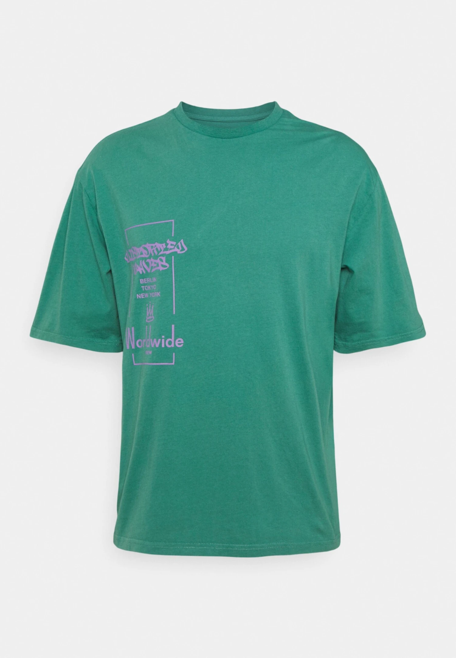 YOURTURN Print Wash Unisex - Print T-Shirt - Green 3 YOURTURN Print Wash Unisex - Print T-Shirt - Green