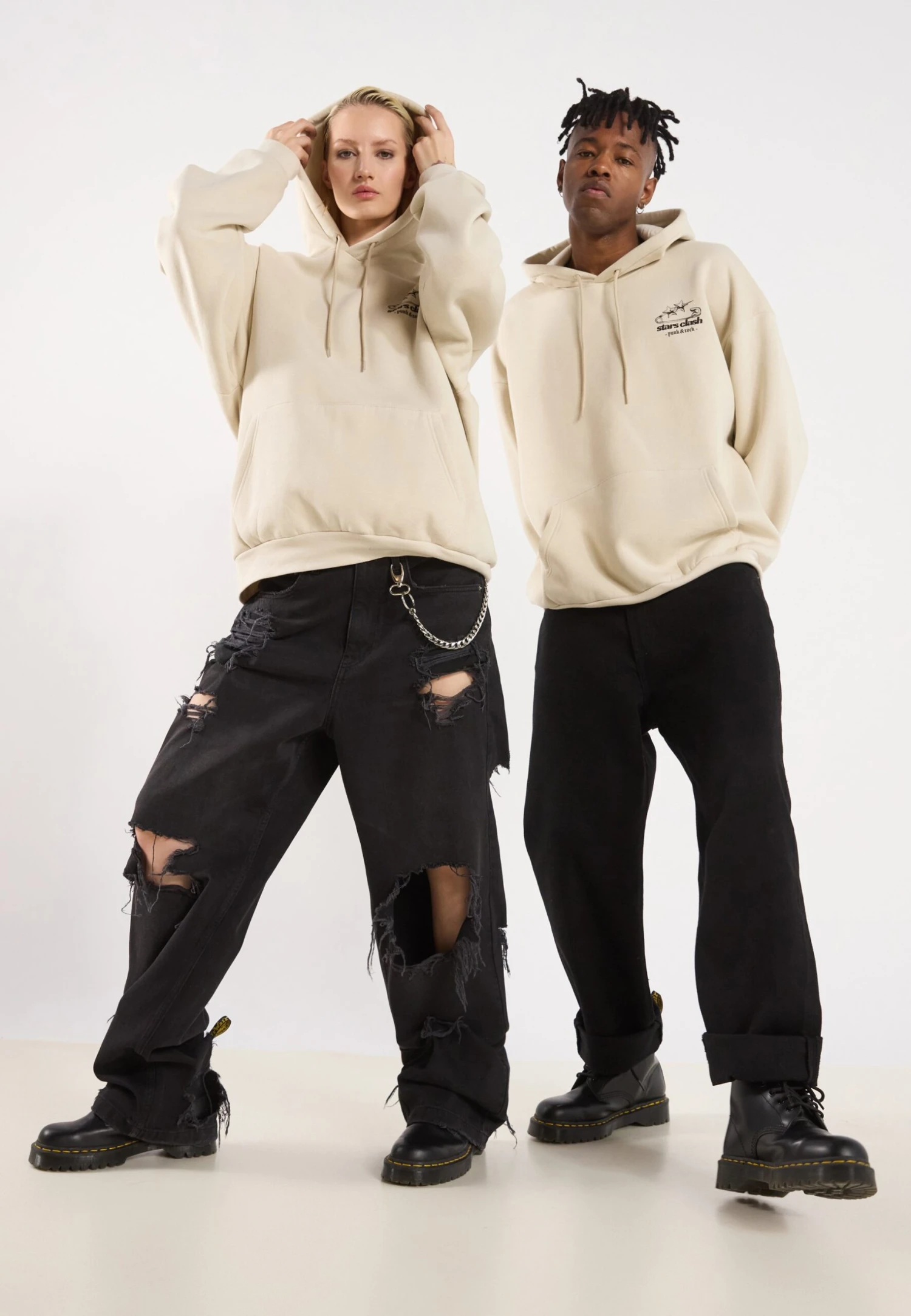 YOURTURN UNISEX - Hoodie - Oatmeal 4 YOURTURN UNISEX - Hoodie - Oatmeal - Image 2