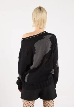 YOURTURN UNISEX - Jumper - Black/beige -Yourturn Shop 2fae8b0a7c574aa7b22b30d43b903292