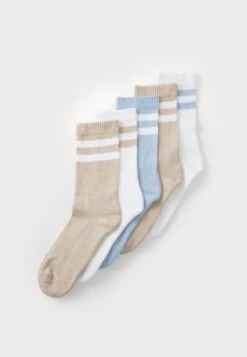 YOURTURN UNISEX 5 PACK - Socks - White/beige/light Blue