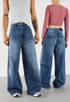 YOURTURN UNISEX - Baggy Jeans - Blue Denim