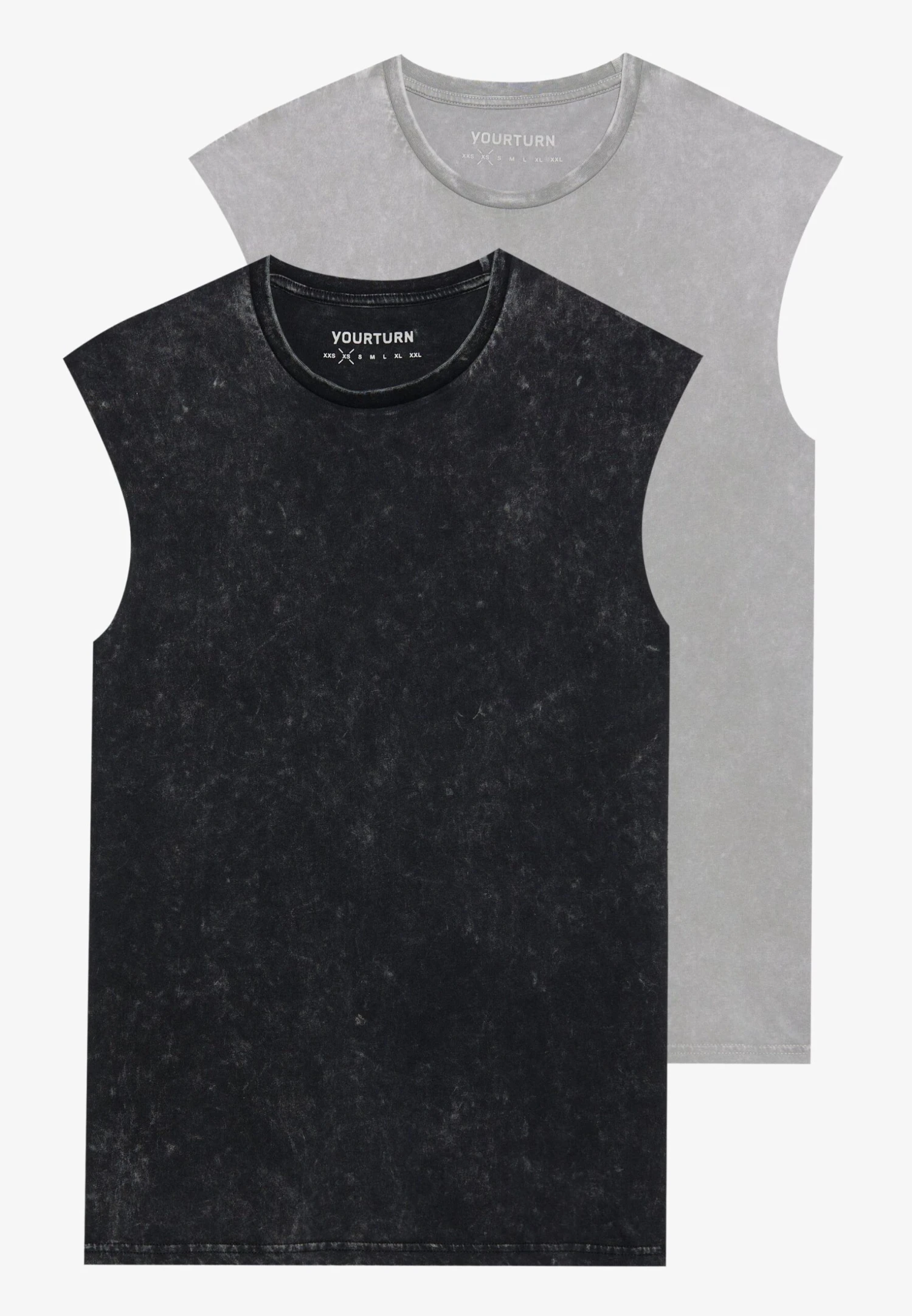 YOURTURN UNISEX 2 PACK - Print T-shirt - Sea Spray/desert Taupe 12 YOURTURN UNISEX 2 PACK - Print T-shirt - Sea Spray/desert Taupe - Image 10