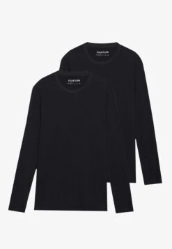 YOURTURN UNISEX 2 PACK - Long Sleeved Top - True Black 17 YOURTURN UNISEX 2 PACK - Long Sleeved Top - True Black -Yourturn Shop 32c18e0b00c04283950b142776d0add2