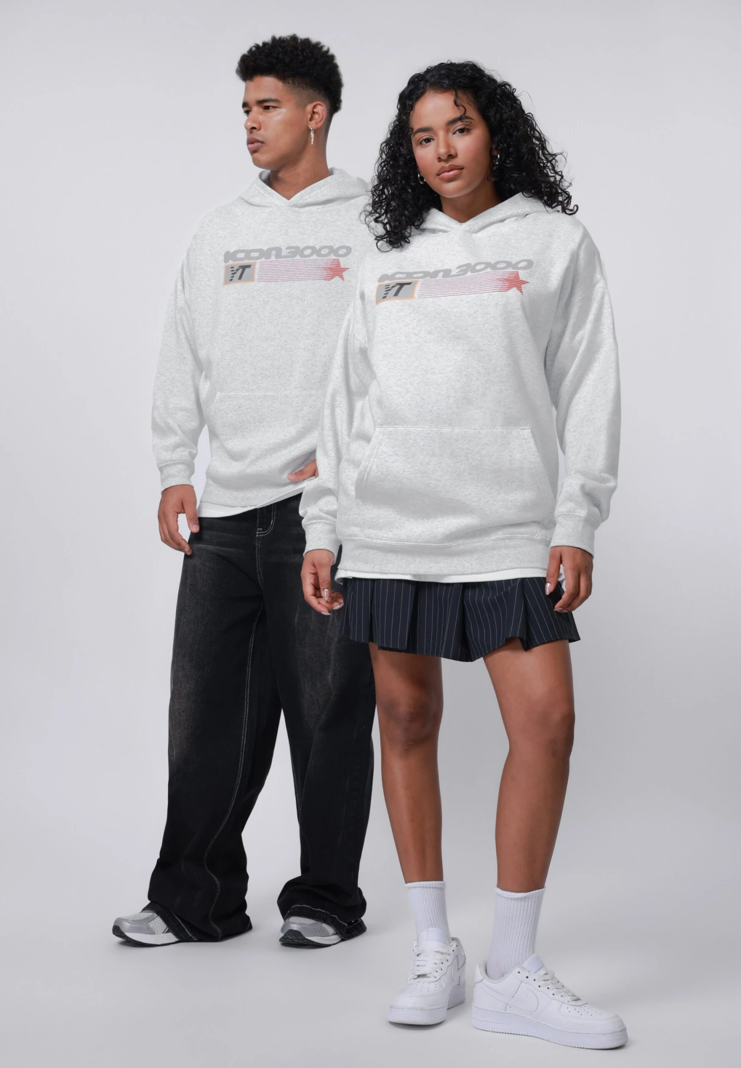 YOURTURN UNISEX - Hoodie - Grey Melange 4 YOURTURN UNISEX - Hoodie - Grey Melange - Image 2