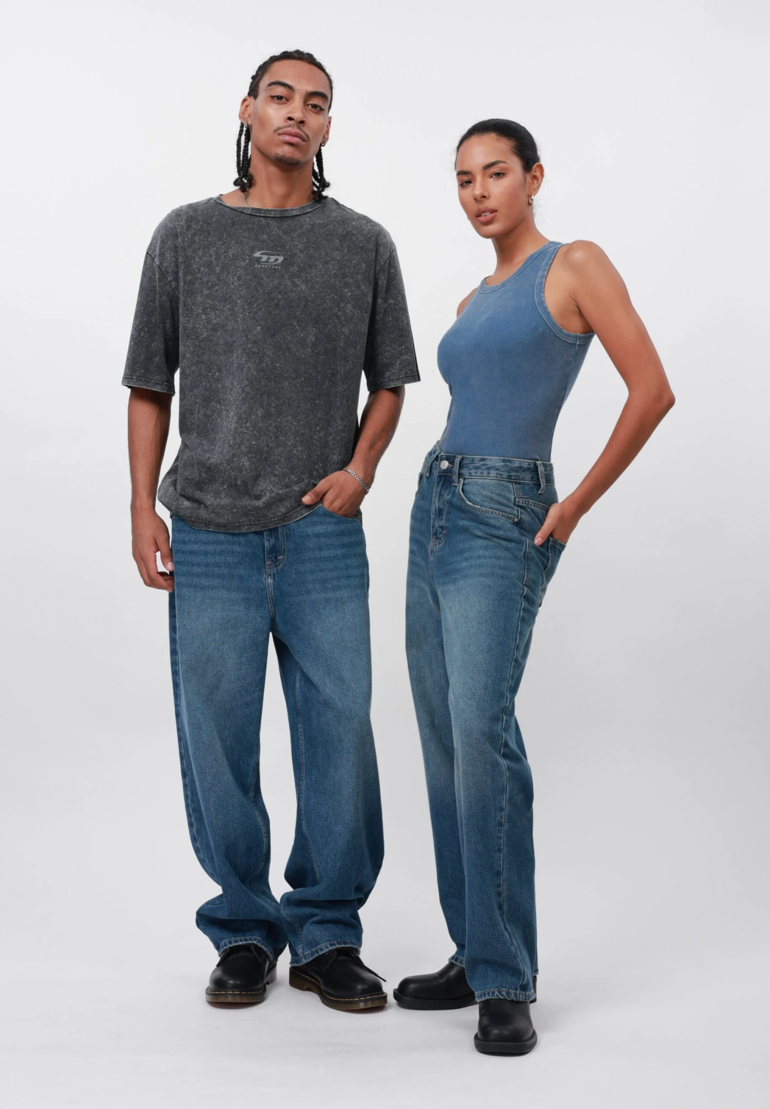 YOURTURN UNISEX - Straight Leg Jeans - Dark Blue Denim 4 YOURTURN UNISEX - Straight Leg Jeans - Dark Blue Denim - Image 2