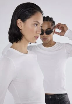 YOURTURN 2 PACK UNISEX - Long Sleeved Top - White/dark Brown -Yourturn Shop 35ccd42c8b374719952ff7871e6b889c