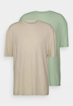 YOURTURN Unisex 2 Pack - Basic T-Shirt - Offwhite/Light Green 12 YOURTURN Unisex 2 Pack - Basic T-Shirt - Offwhite/Light Green -Yourturn Shop 385da18b020f4ae48131c78f1c3ddf07
