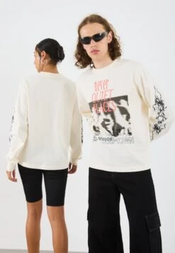 YOURTURN UNISEX - Long Sleeved Top - White -Yourturn Shop 3894300a4aa847349ccd2459a07eabc0