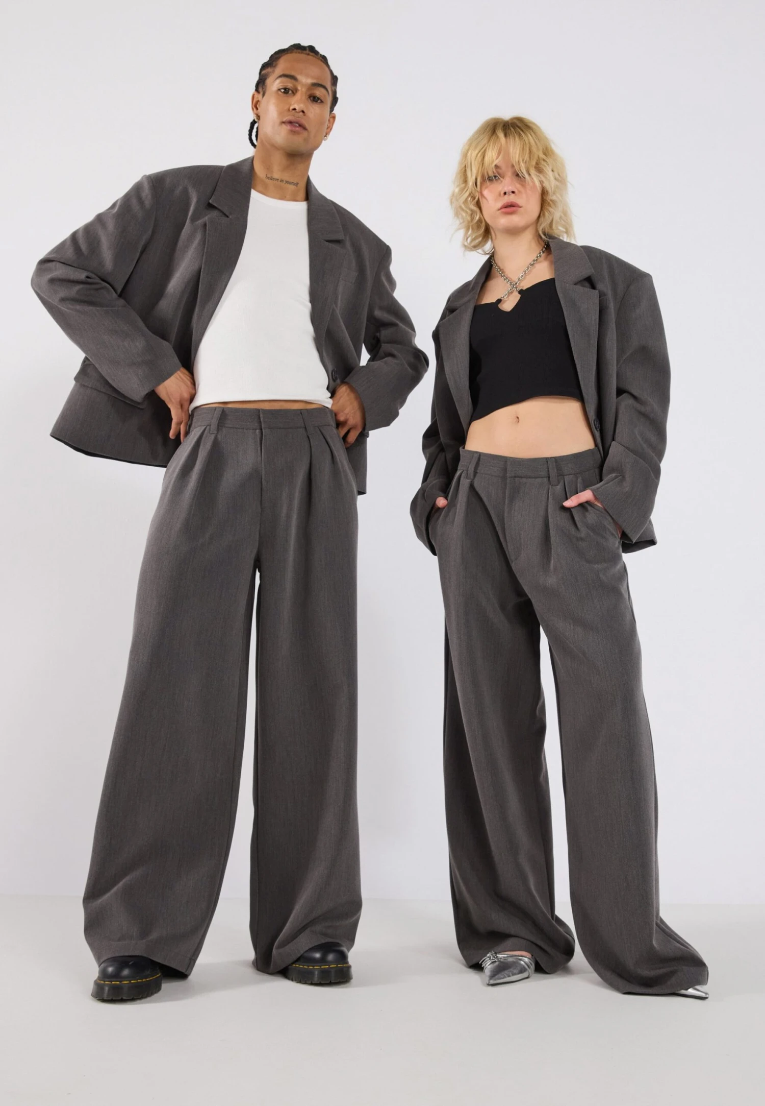 YOURTURN UNISEX - Trousers - Grey 6 YOURTURN UNISEX - Trousers - Grey - Image 4