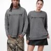 YOURTURN UNISEX - Sweatshirt - Acid Wash Dark Grey -Yourturn Shop 3cdd12d5dab7469cb1f6f21b9d85cc83