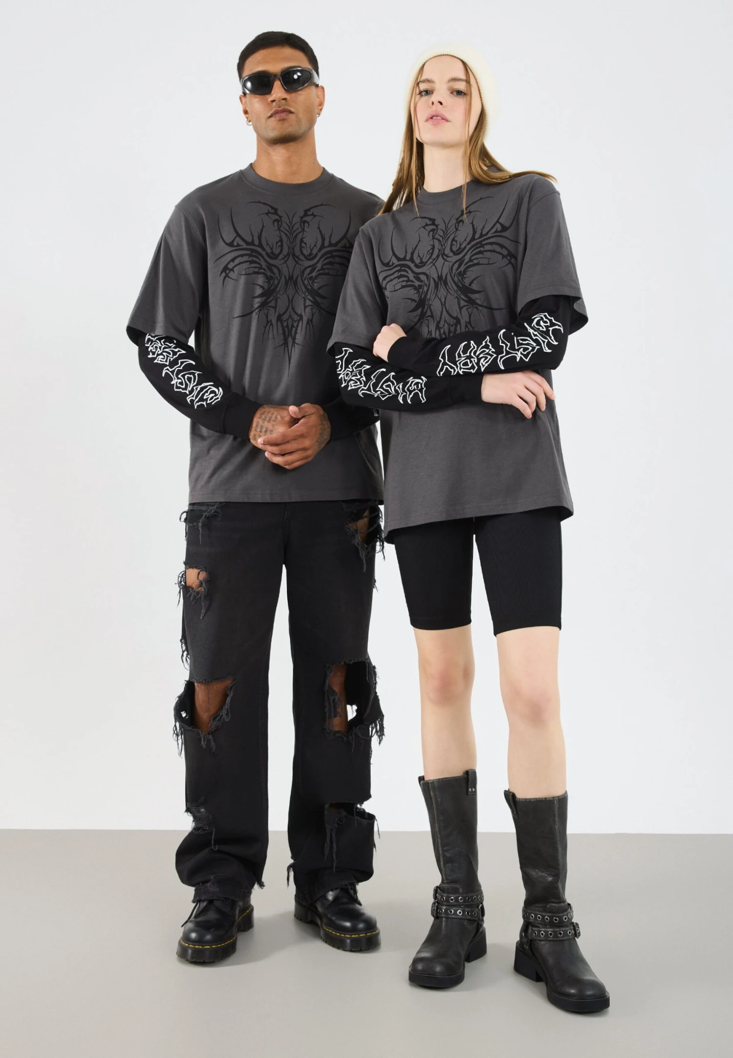 YOURTURN UNISEX - Long Sleeved Top - Asphalt 4 YOURTURN UNISEX - Long Sleeved Top - Asphalt - Image 2