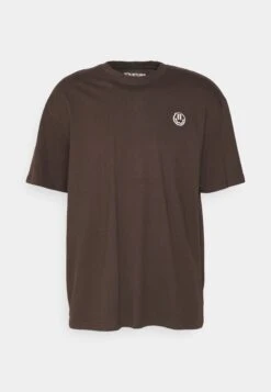 YOURTURN Unisex 2 Pack - Print T-Shirt - BrownPink -Yourturn Shop 40780dd5e2db4647a1eb985af74f2655