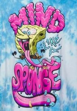 YOURTURN Spongebob Tie Dye Graphic Tee - Print T-Shirt - Blue 7 YOURTURN Spongebob Tie Dye Graphic Tee - Print T-Shirt - Blue -Yourturn Shop 40875b87dec64753aa40d175f8bdc22e