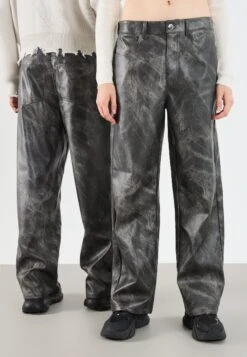YOURTURN TIEDYE PANTS UNISEX - Baggy Jeans - Grey