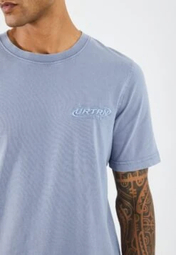 YOURTURN UNISEX - Print T-shirt - Washed Blue -Yourturn Shop 440a4157c38a492f884cfdd886222408