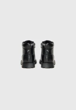 LEATHER UNISEX - Lace-up Ankle Boots - Black 10 LEATHER UNISEX - Lace-up Ankle Boots - Black -Yourturn Shop 475ed641b68643d1bb6b7603b8ca1021