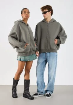 YOURTURN SCUBA ZIP UNISEX - Zip-up Sweatshirt - Castor Gray 15 YOURTURN SCUBA ZIP UNISEX - Zip-up Sweatshirt - Castor Gray -Yourturn Shop 476486c14c134de2a5467b3a981fe93a