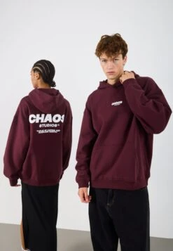 YOURTURN CHAOS OVERSIZE HEAVY HOODIE UNISEX - Sweatshirt - Vineyard Wine -Yourturn Shop 47ada770c40e44a7953d568d4ad03ff4